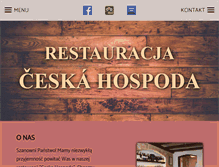 Tablet Screenshot of czeskagospoda.pl
